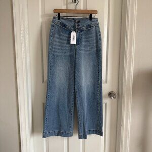 NWT Universal Standard Charlie High Rise Sailor Jeans in Something Blue, Size 6